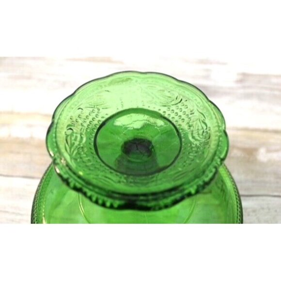 E.O. Brody Compote, Vintage 1960's, Green Glass Compote Dish Trinket - Picture 4 of 4